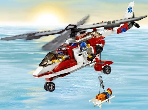 Helicóptero de Rescate en altamar ( Lego 7903 ) imagen a