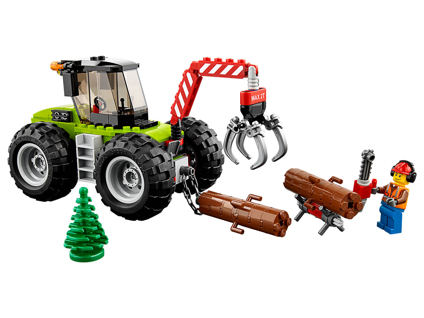 Tractor forestal ( Lego 60181 ) imagen a