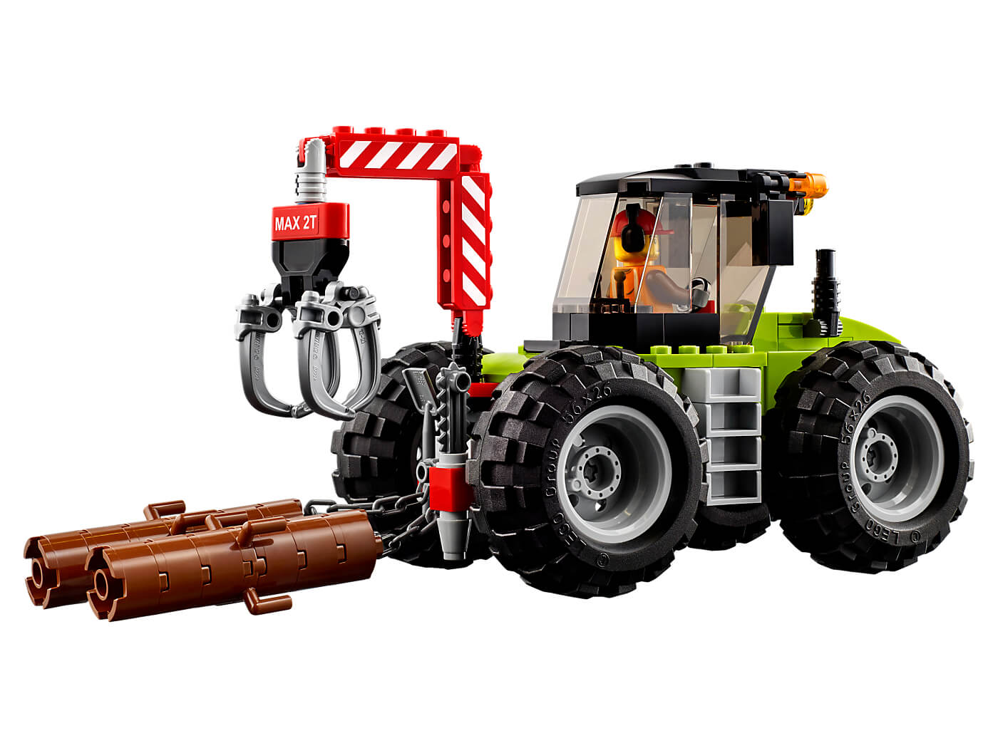 Tractor forestal ( Lego 60181 ) imagen c