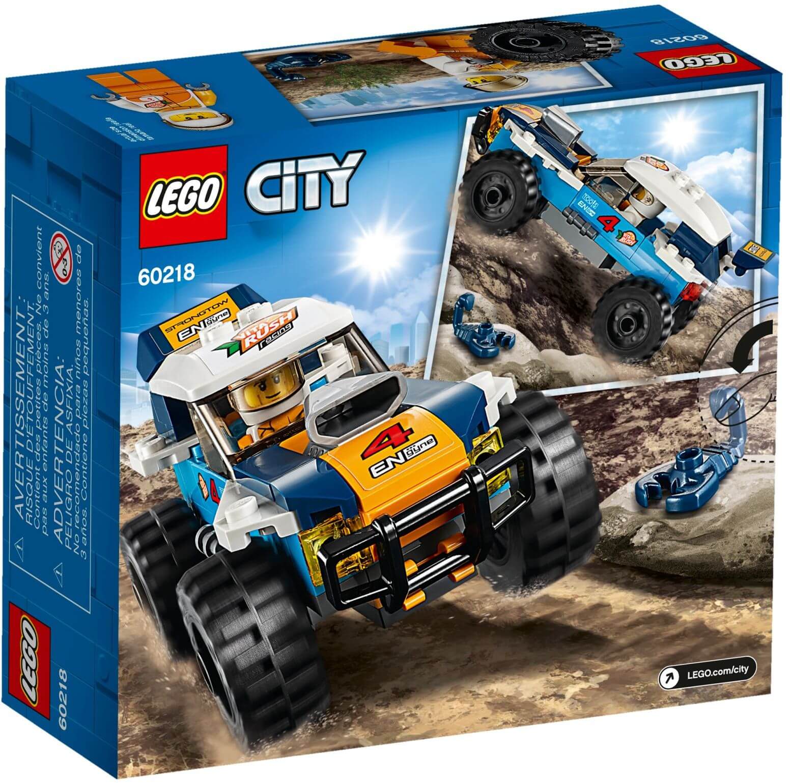Coche de Rally del Desierto ( Lego 60218 ) imagen c