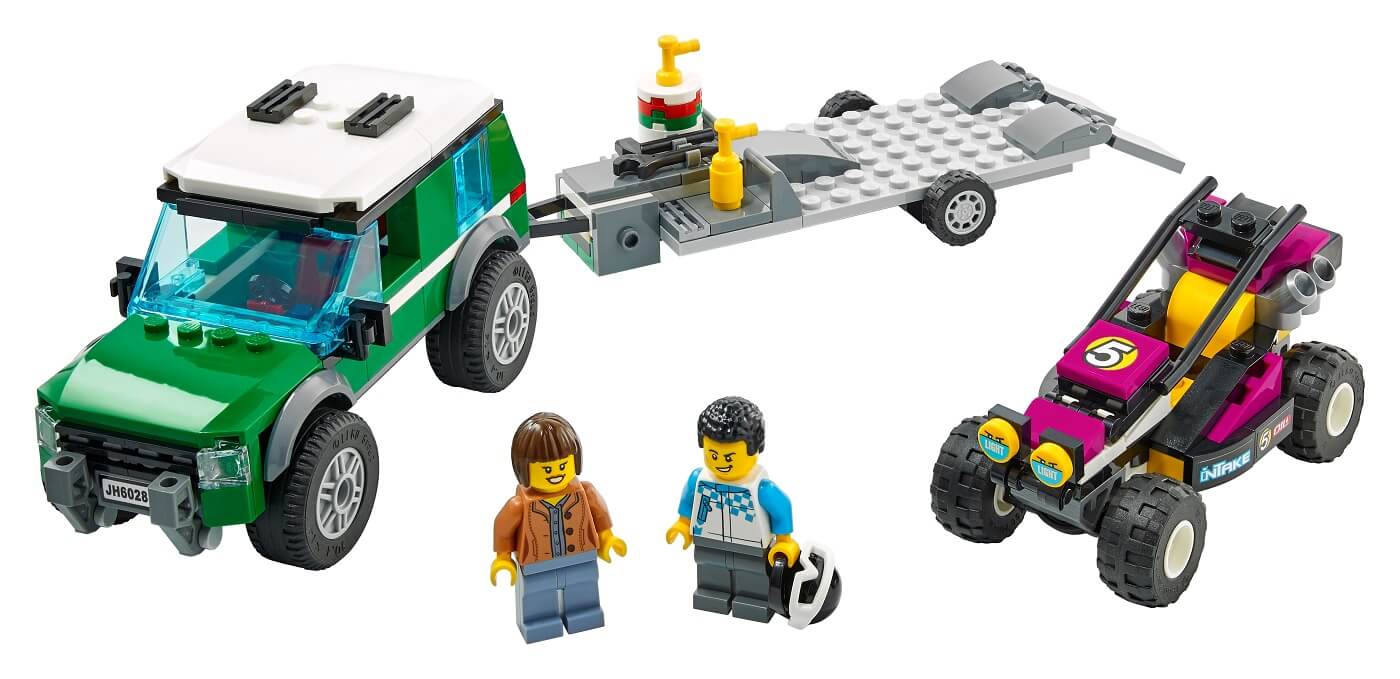 Furgoneta Transporte Buggy Carreras ( Lego 60288 ) imagen a