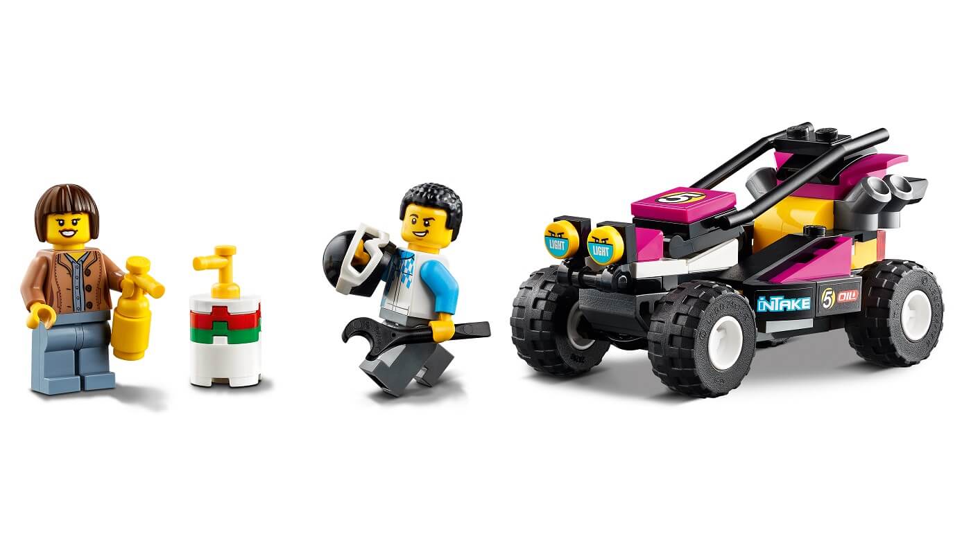 Furgoneta Transporte Buggy Carreras ( Lego 60288 ) imagen c