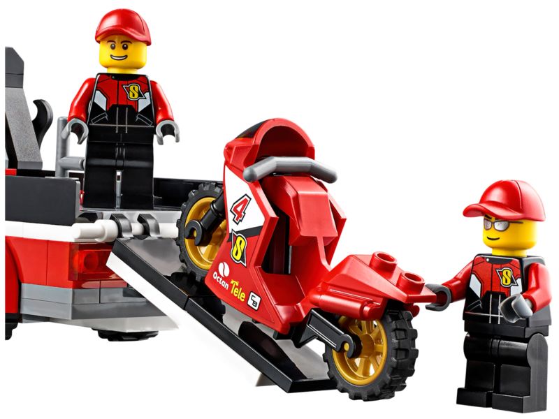 Transporte de la Moto de Carreras ( Lego 60084 ) imagen d