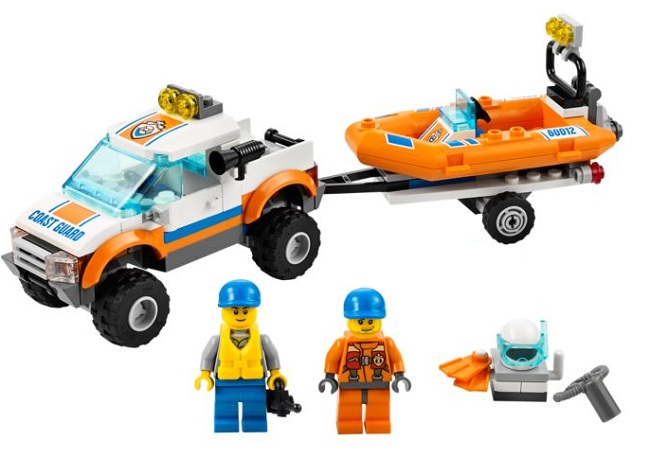 4x4 y Bote de Submarinismo ( Lego 60012 ) imagen a