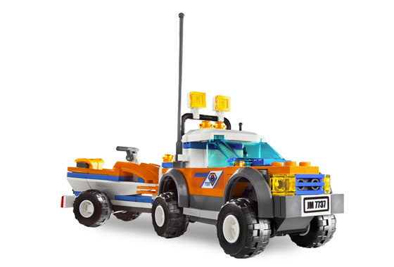 4x4 del Guardacostas y Moto Acuática ( Lego 7737 ) imagen b