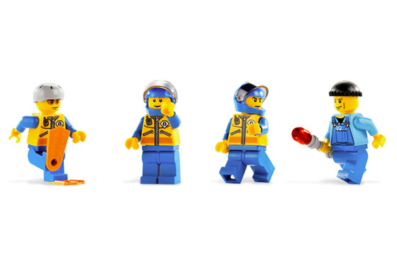 Helicóptero de Guardacostas y Balsa Salvavidas ( Lego 7738 ) imagen d