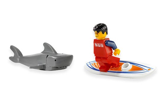 Barco de Patrulla de Guardacostas y Faro ( Lego 7739 ) imagen b