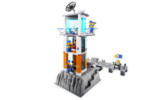 Barco de Patrulla de Guardacostas y Faro ( Lego 7739 ) imagen d