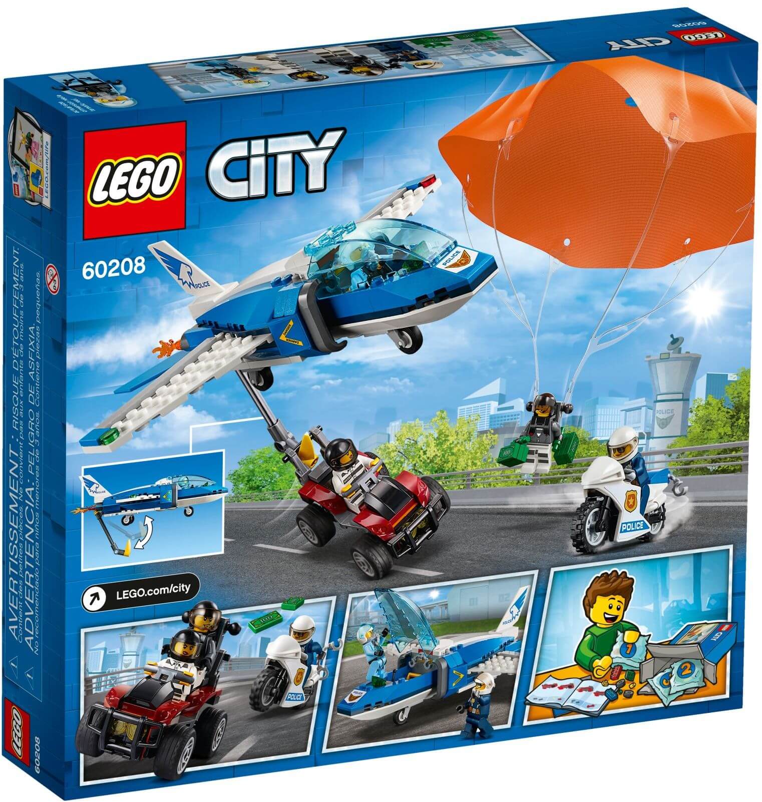 Arresto del ladron paracaidista ( Lego 60208 ) imagen c