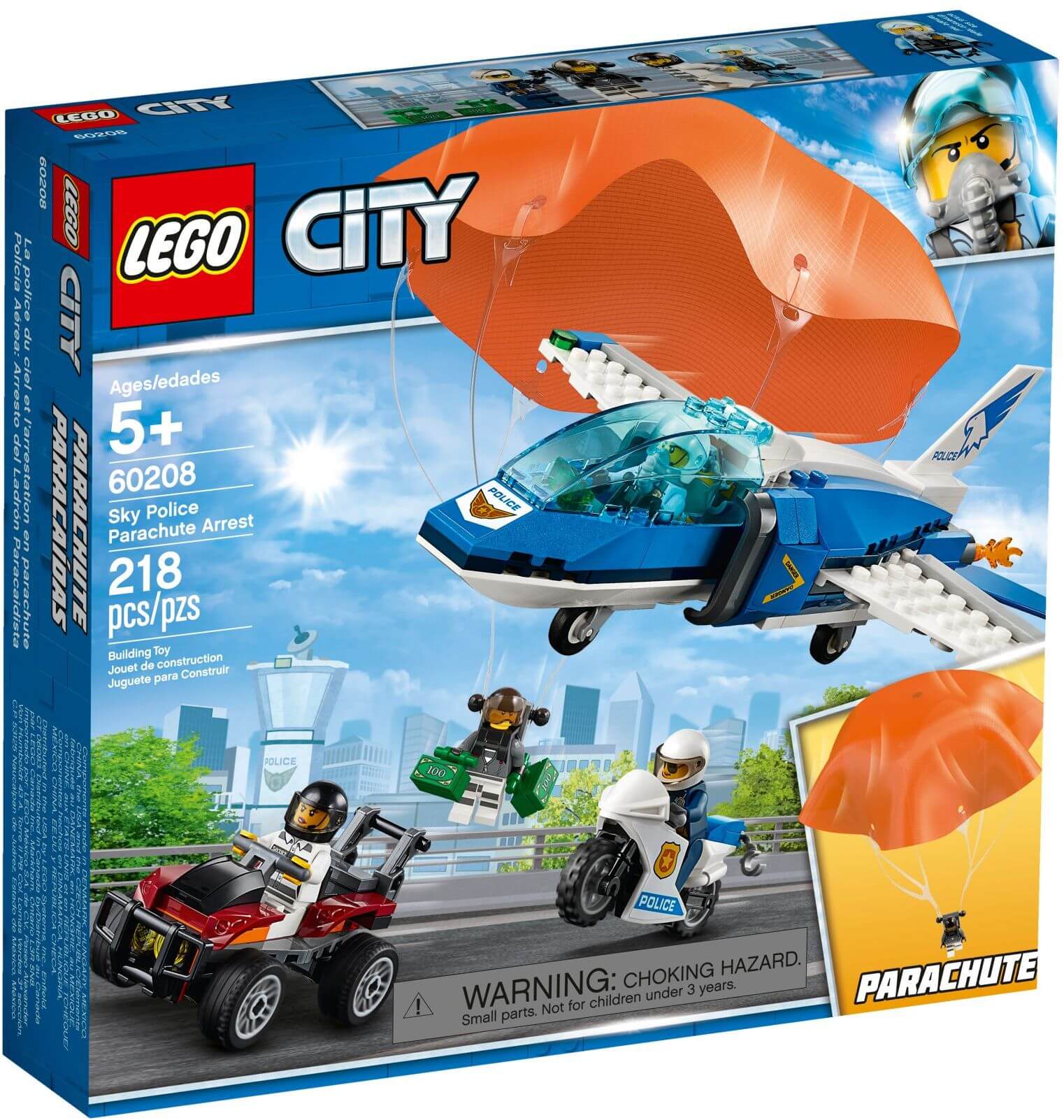 Arresto del ladron paracaidista ( Lego 60208 ) imagen d