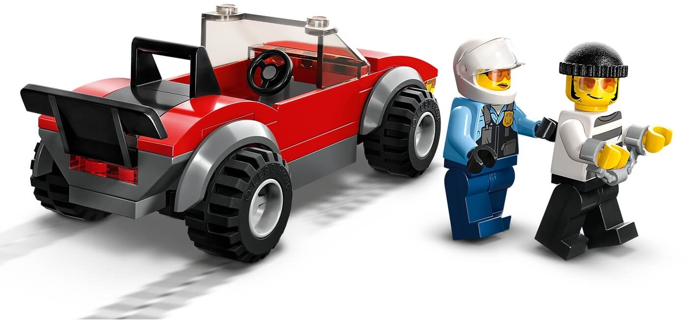 Moto Policia y Coche a la Fuga ( Lego 60392 ) imagen c