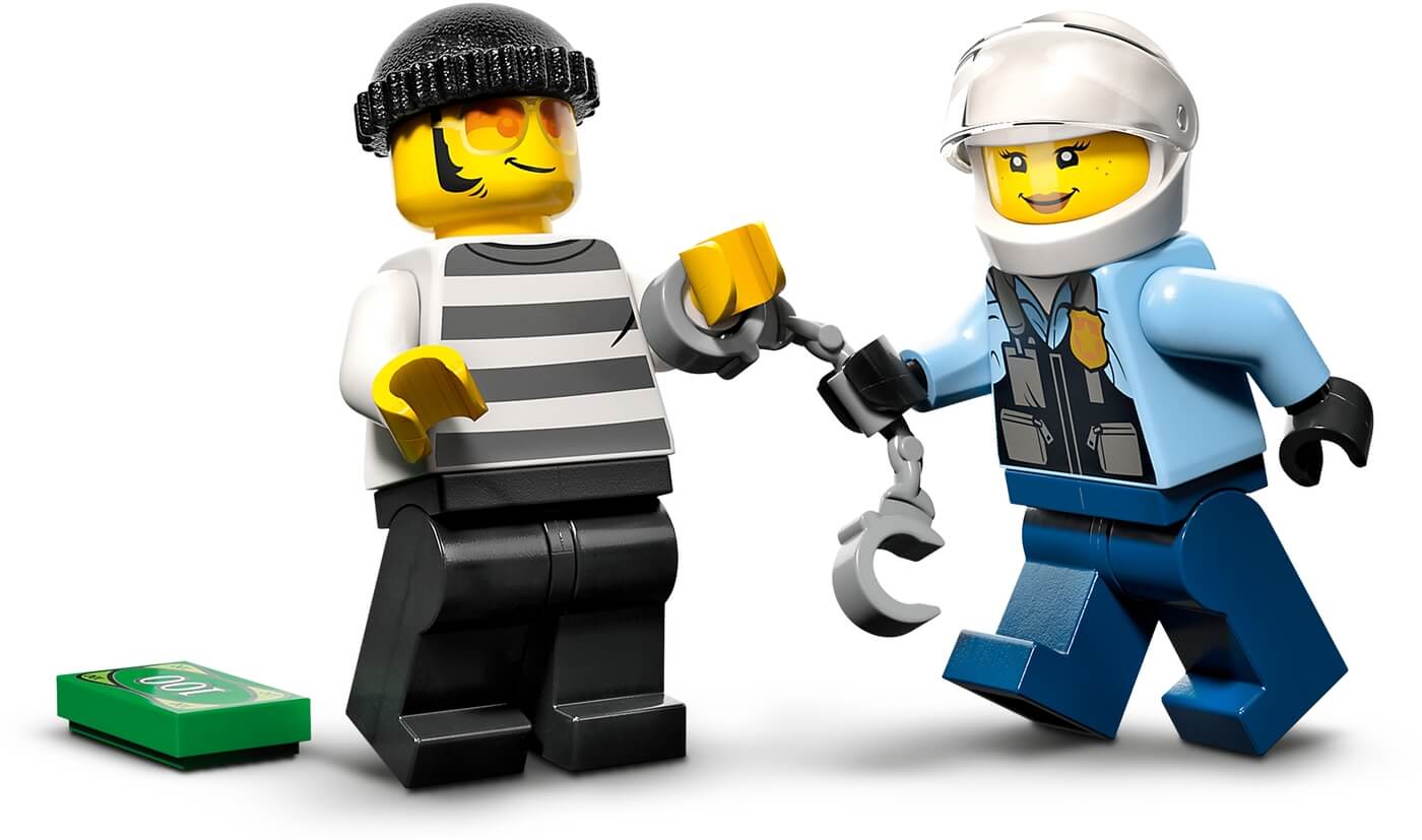 Moto Policia y Coche a la Fuga ( Lego 60392 ) imagen d