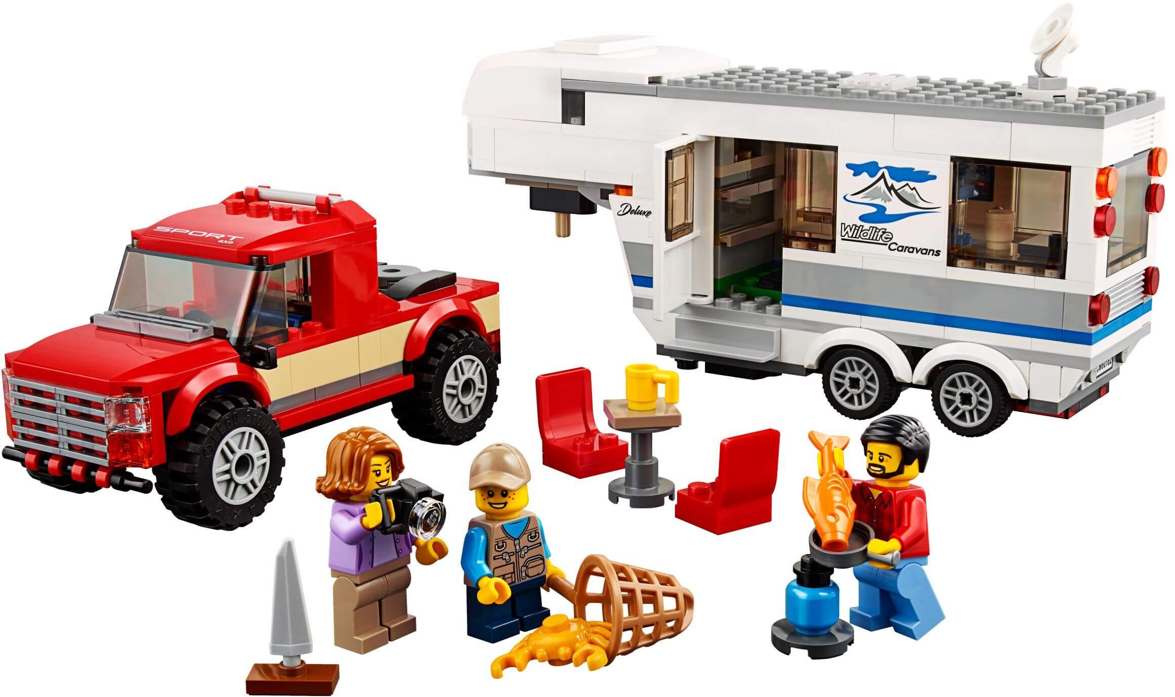 Camioneta y Caravana ( Lego 60182 ) imagen a