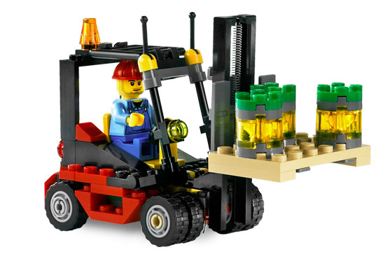Camión y Carretilla Elevadora ( Lego 7733 ) imagen d