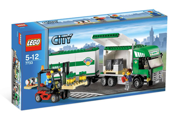 Camión y Carretilla Elevadora ( Lego 7733 ) imagen e