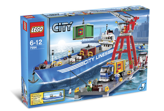 Estación portuaria de Lego City ( Lego 7994 ) imagen c