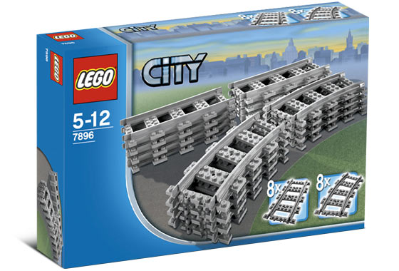 Raíles rectos y curvos ( Lego 7896 ) imagen c