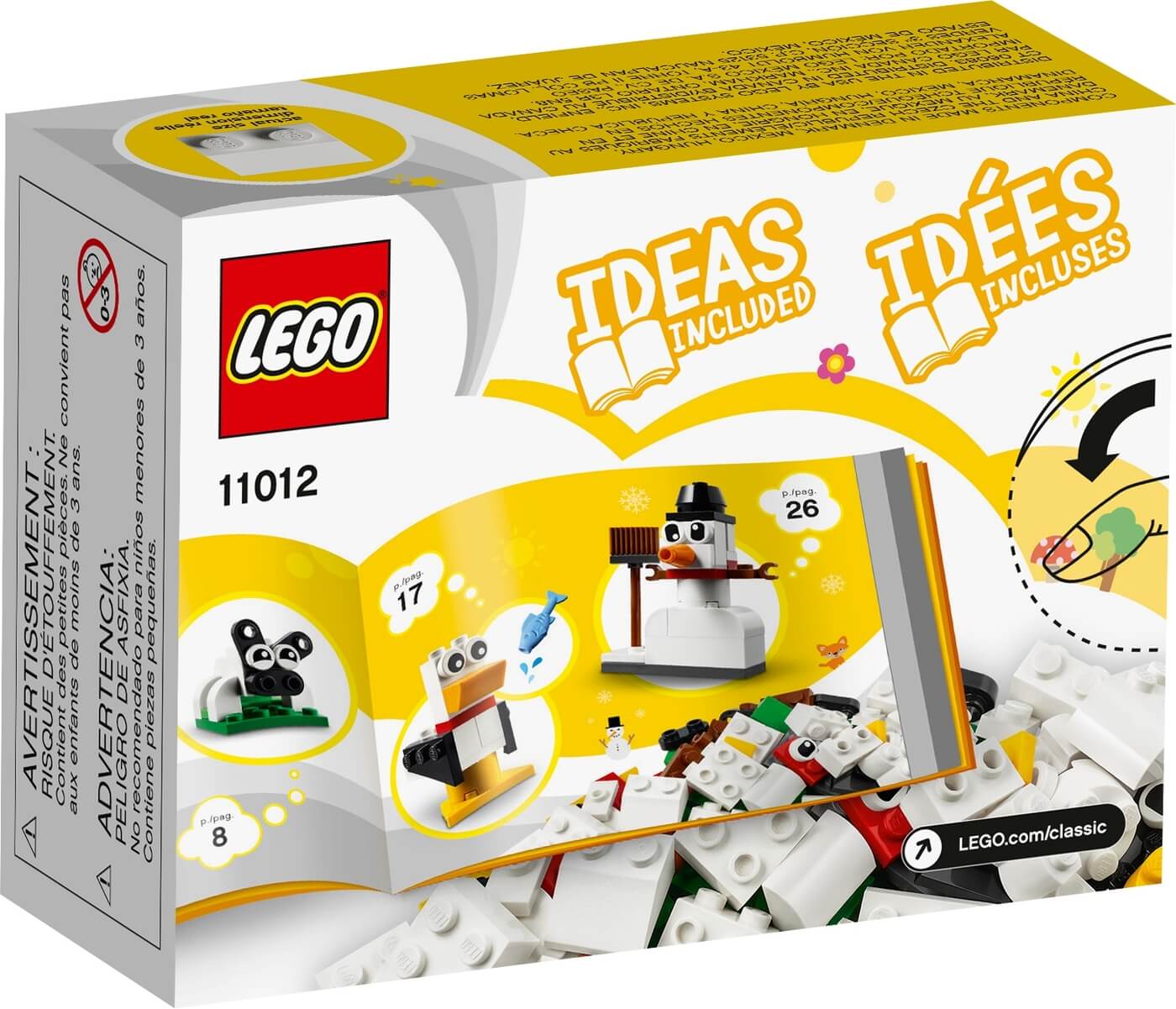 Ladrillos Creativos Blancos ( Lego 11012 ) imagen d