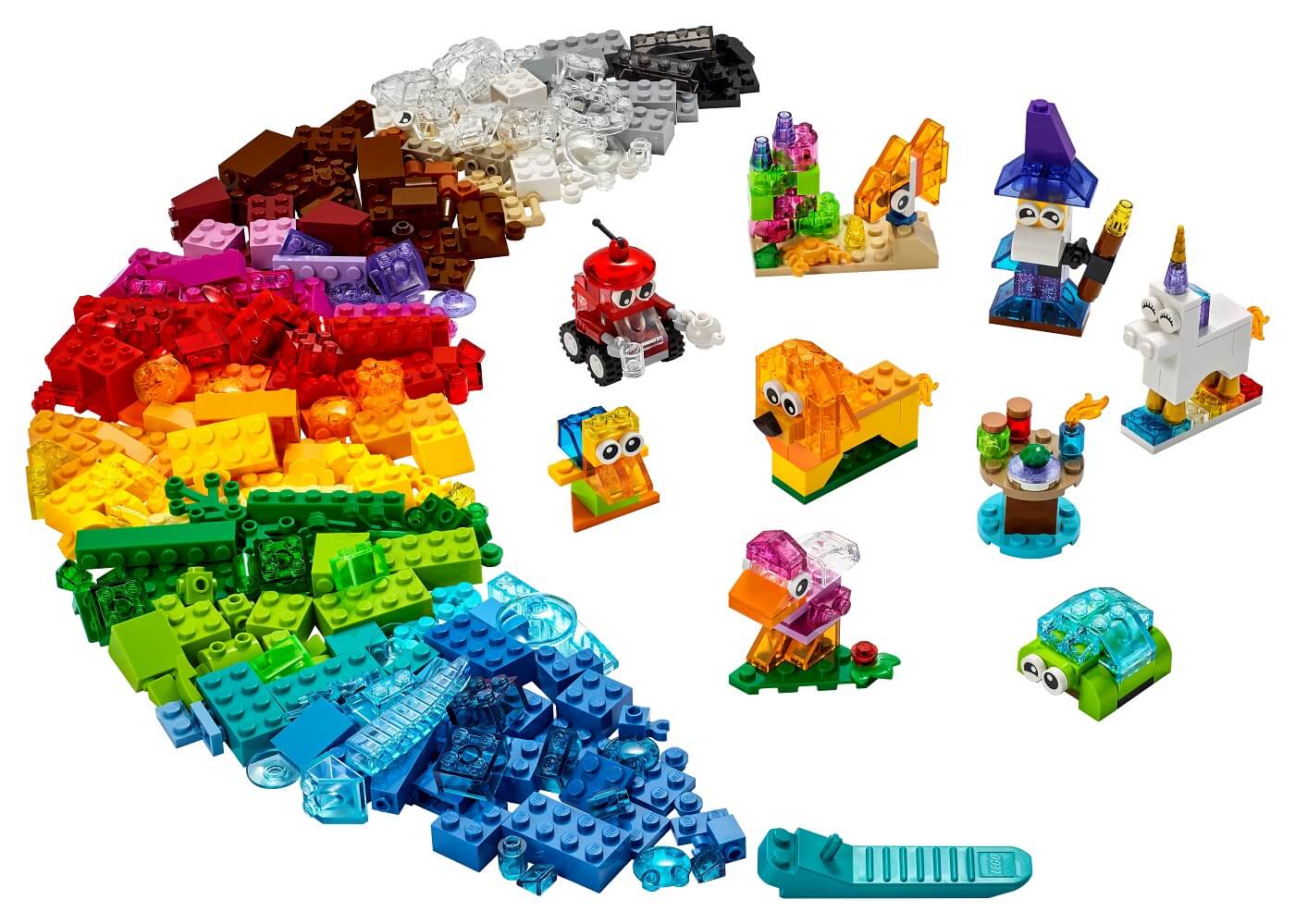 Ladrillos Creativos Transparentes ( Lego 11013 ) imagen a