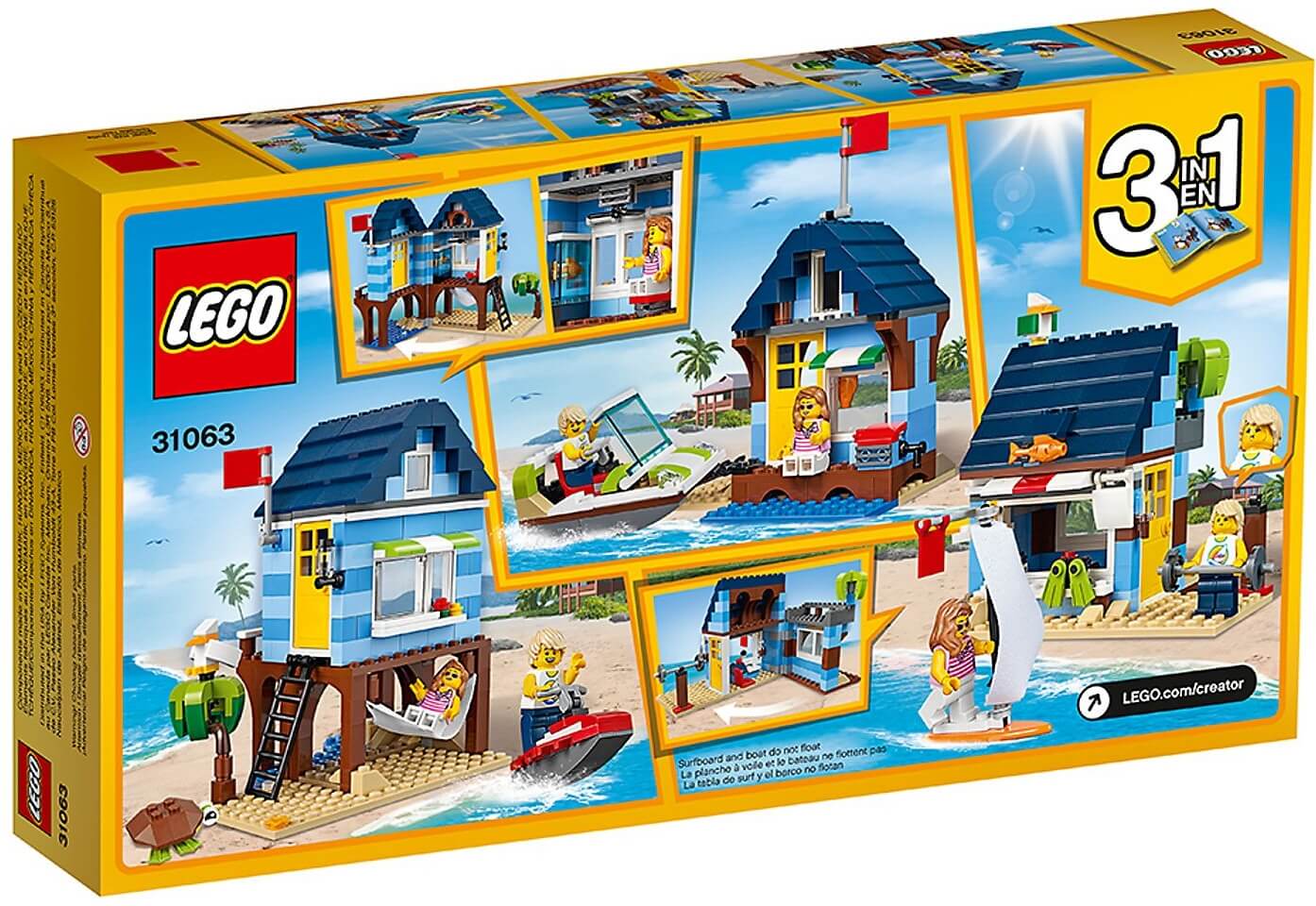 Vacaciones en la playa ( Lego 31063 ) imagen e