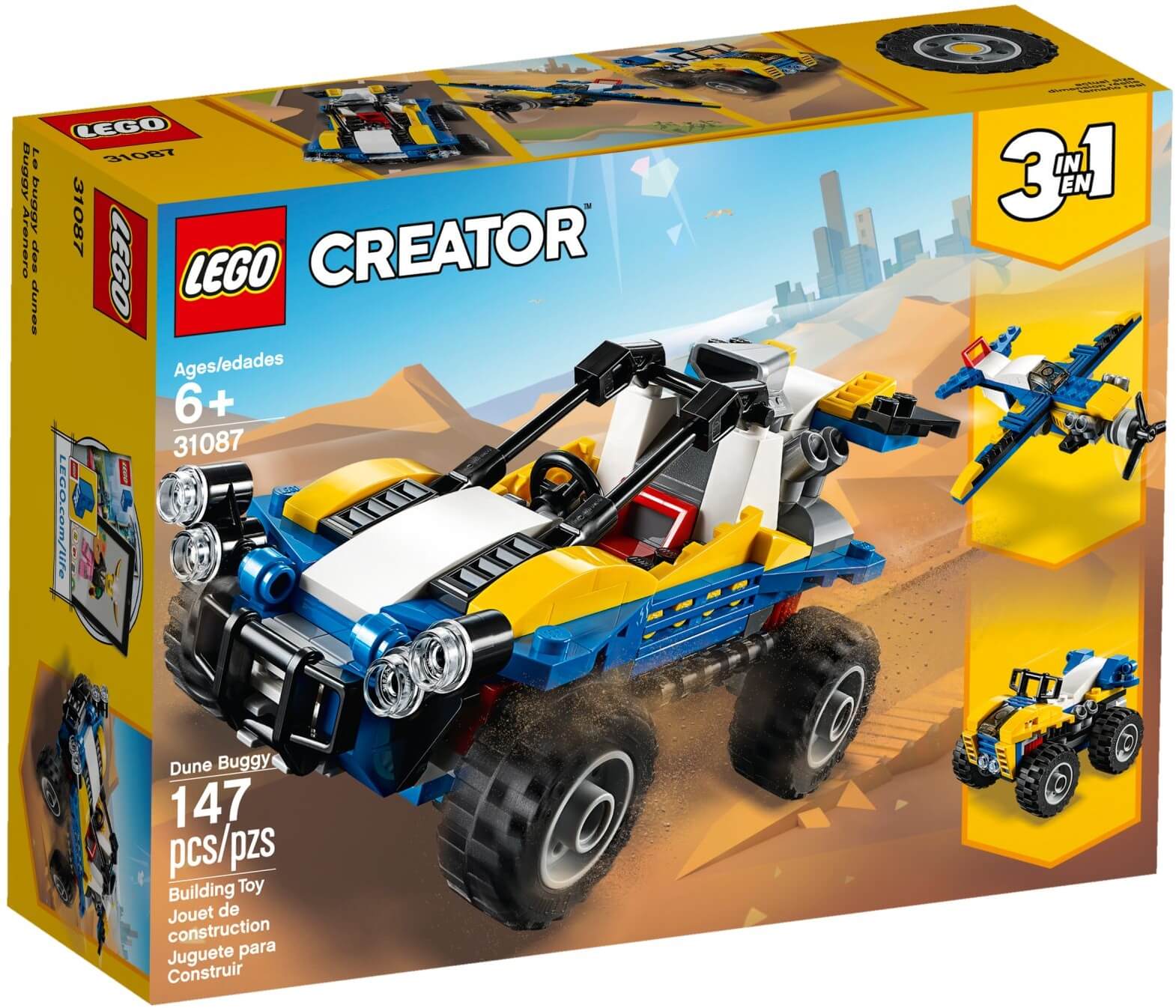 Buggy de las Arenas ( Lego 31087 ) imagen e