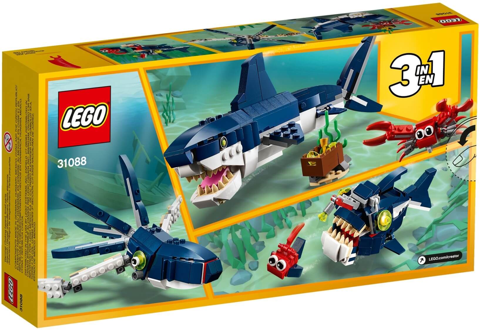 Criaturas del fondo marino ( Lego 31088 ) imagen d