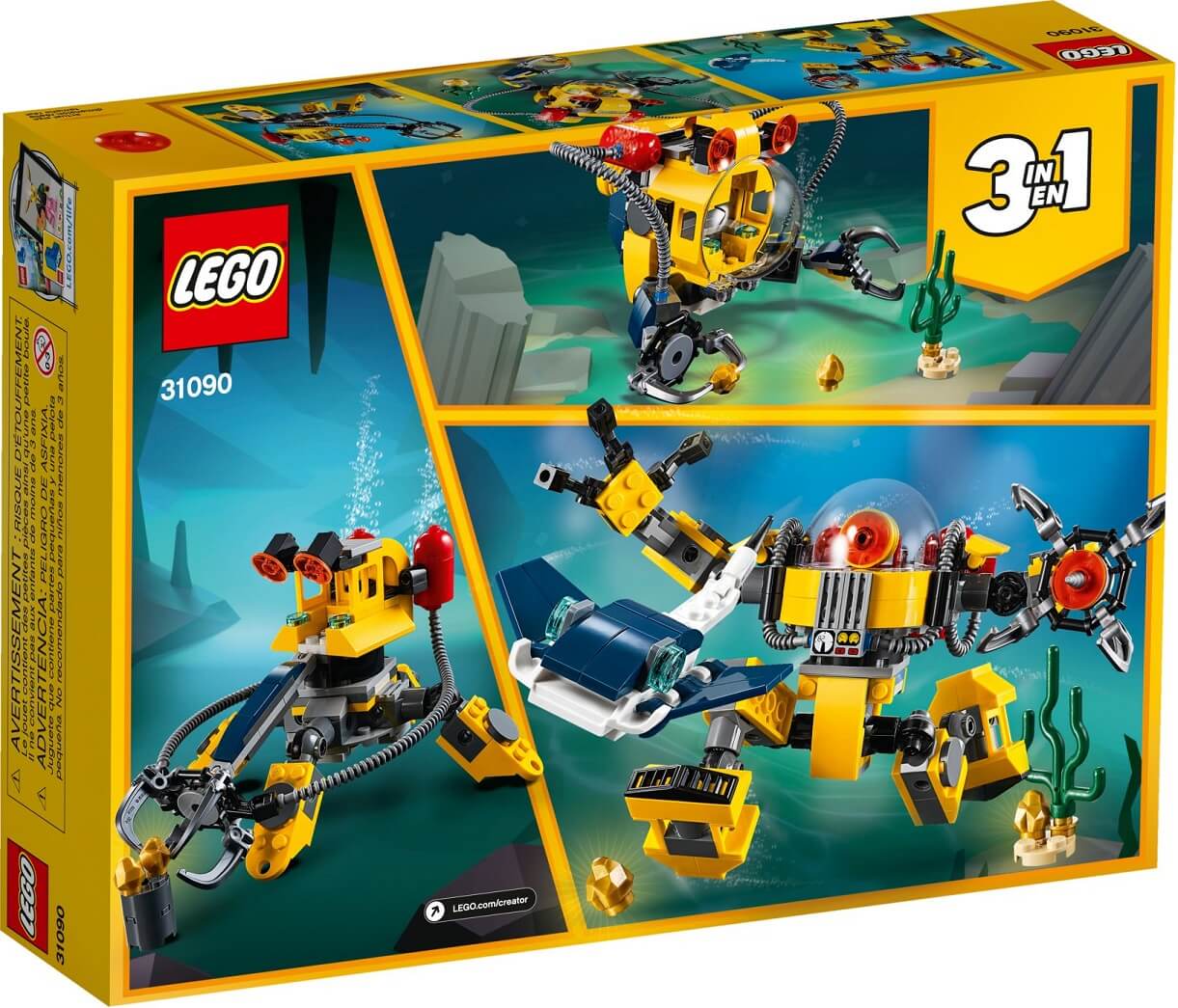 Robot submarino ( Lego 31090 ) imagen d
