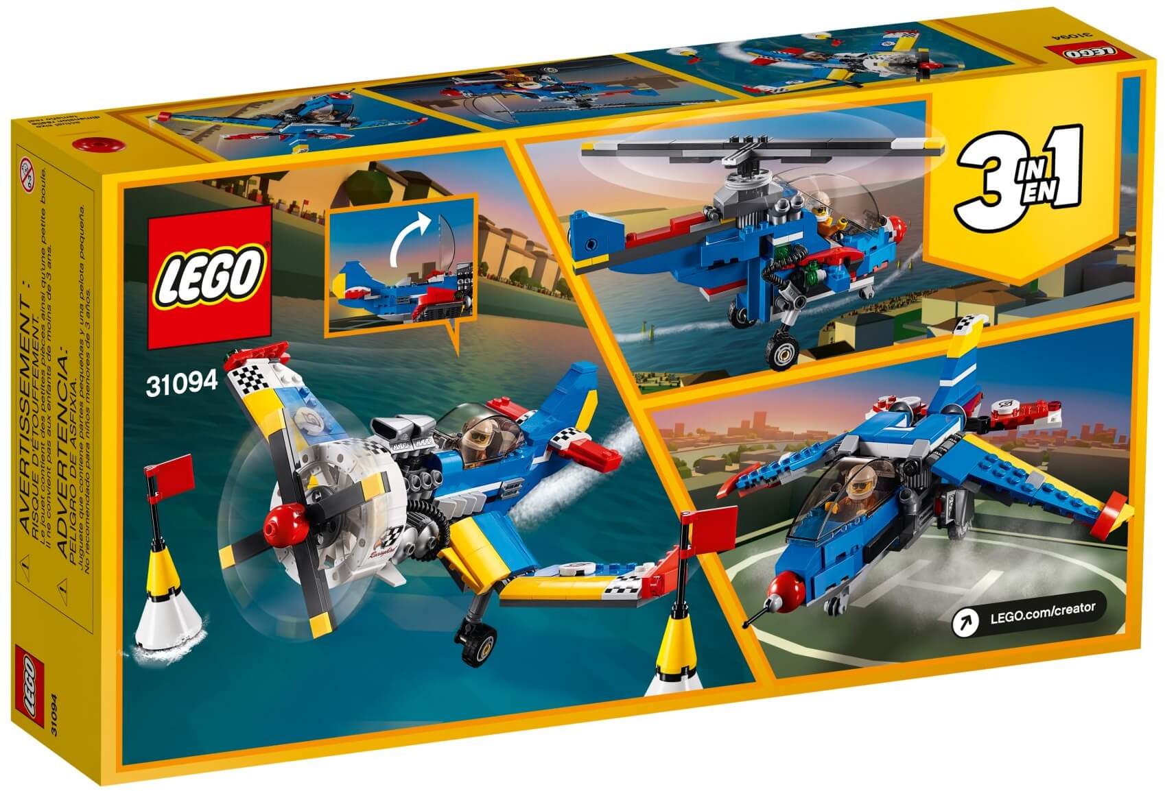 Avion de Carreras ( Lego 31094 ) imagen b