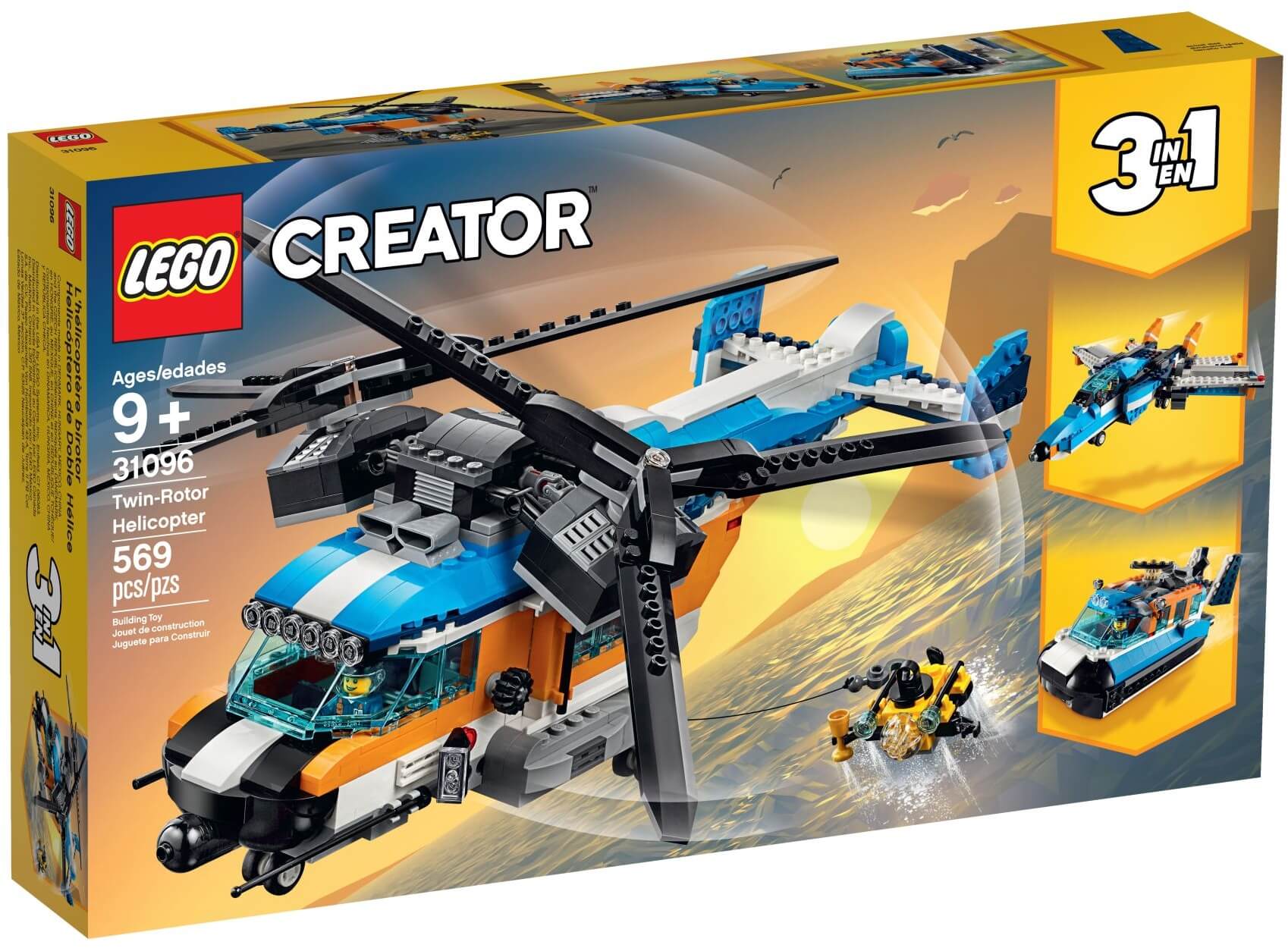 Helicóptero Doble Hélice ( Lego 31096 ) imagen e