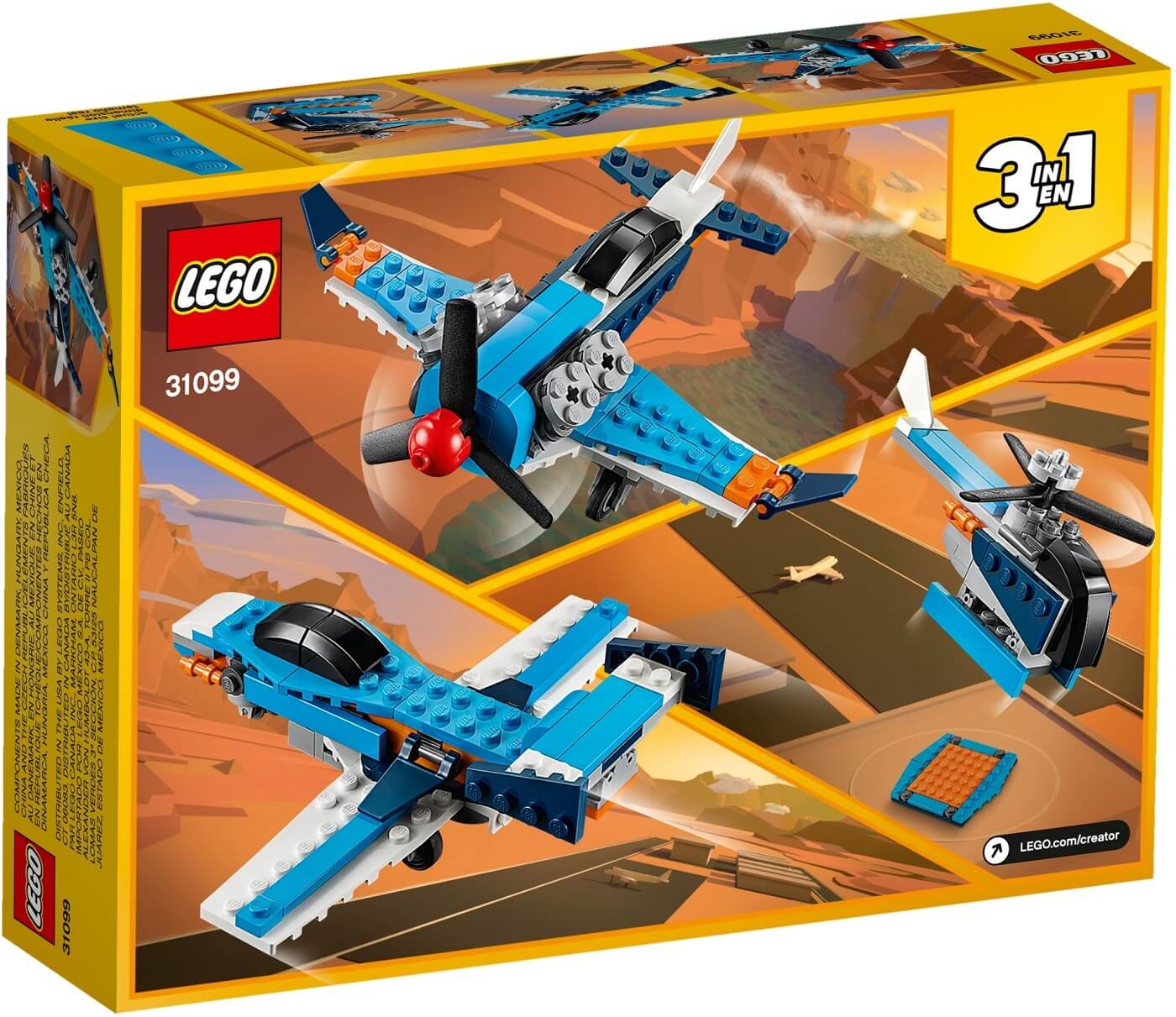Avion Helice ( Lego 31099 ) imagen e