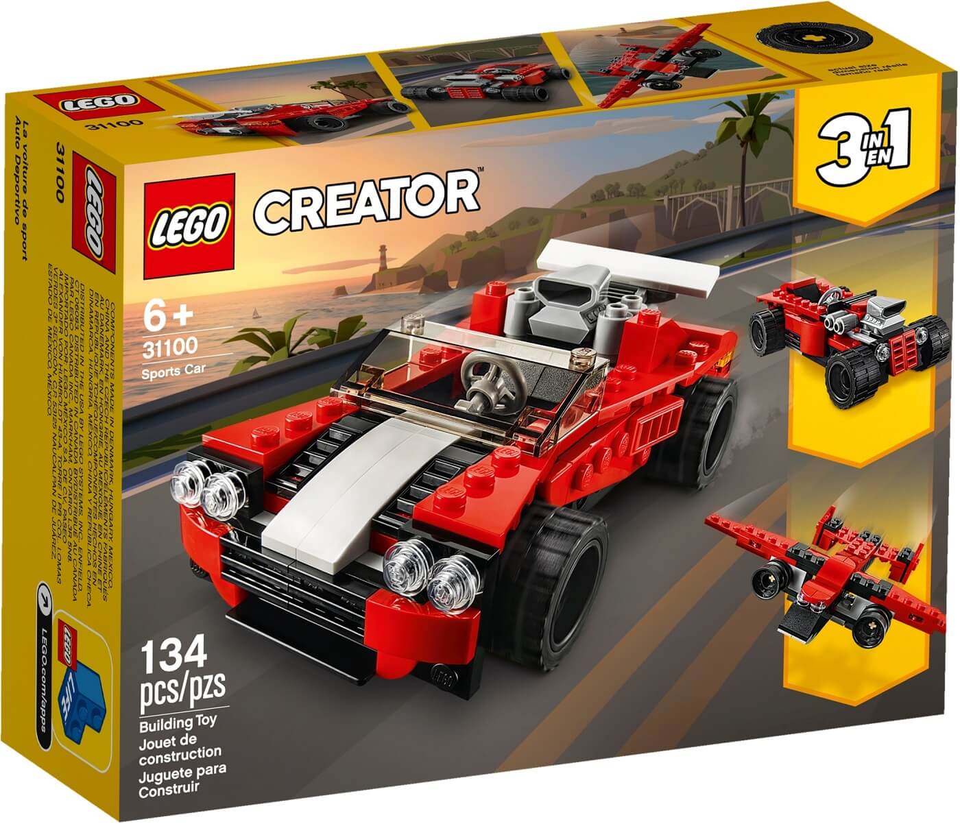 Deportivo 3 en 1 ( Lego 31100 ) imagen e