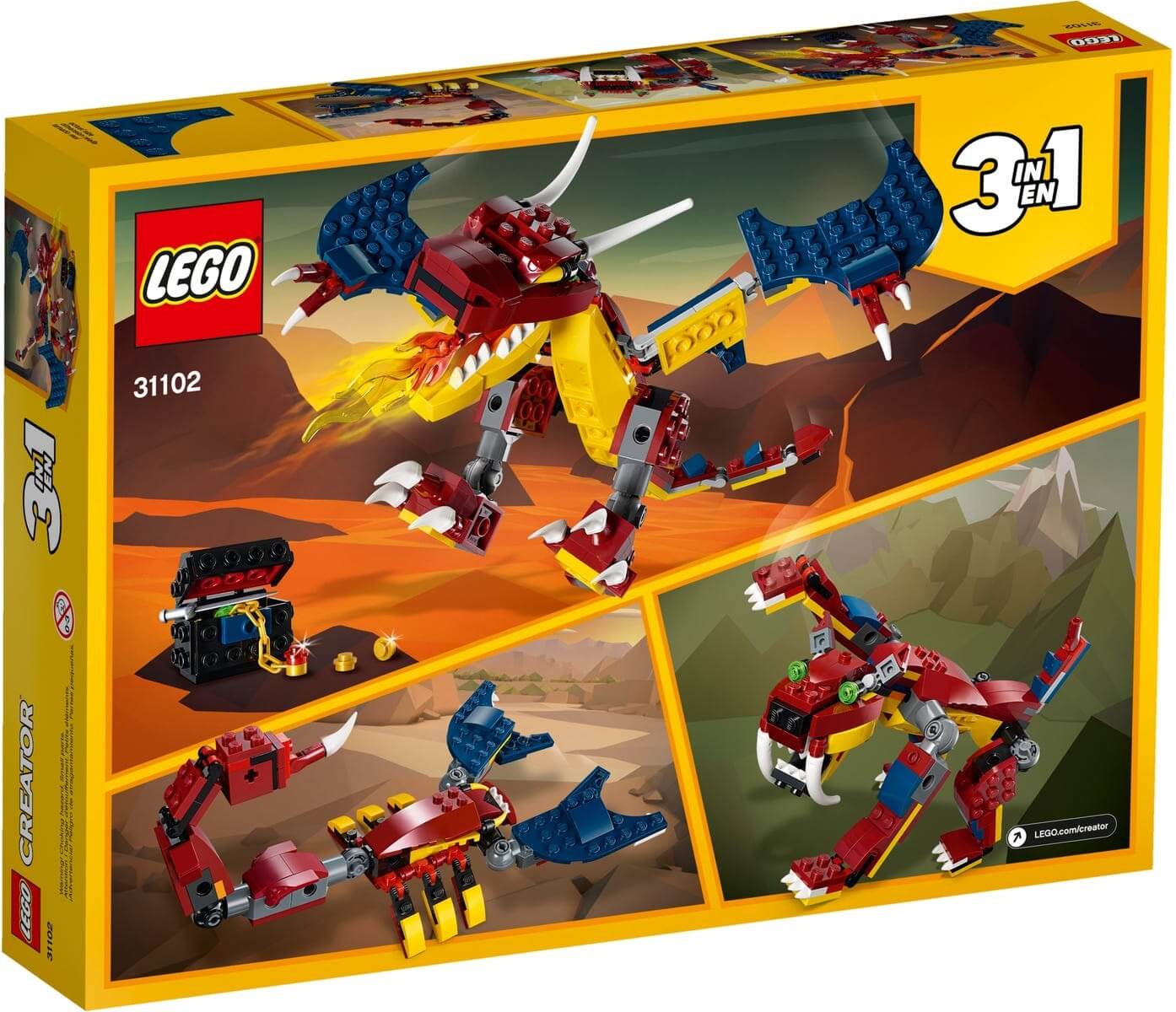 Dragon Llameante ( Lego 31102 ) imagen f