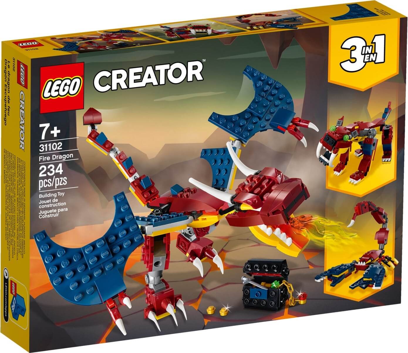 Dragon Llameante ( Lego 31102 ) imagen g