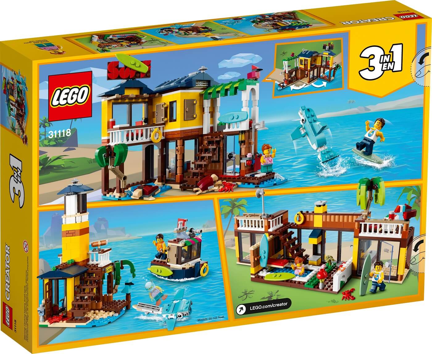 Casa Surfera en la Playa ( Lego 31118 ) imagen l