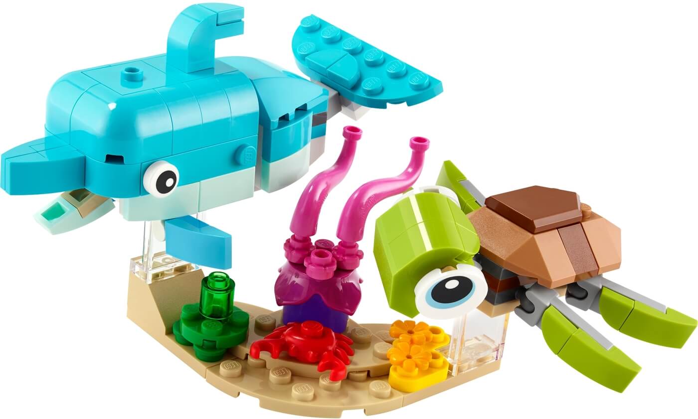 Delfin y Tortuga 3en1 ( Lego 31128 ) imagen a