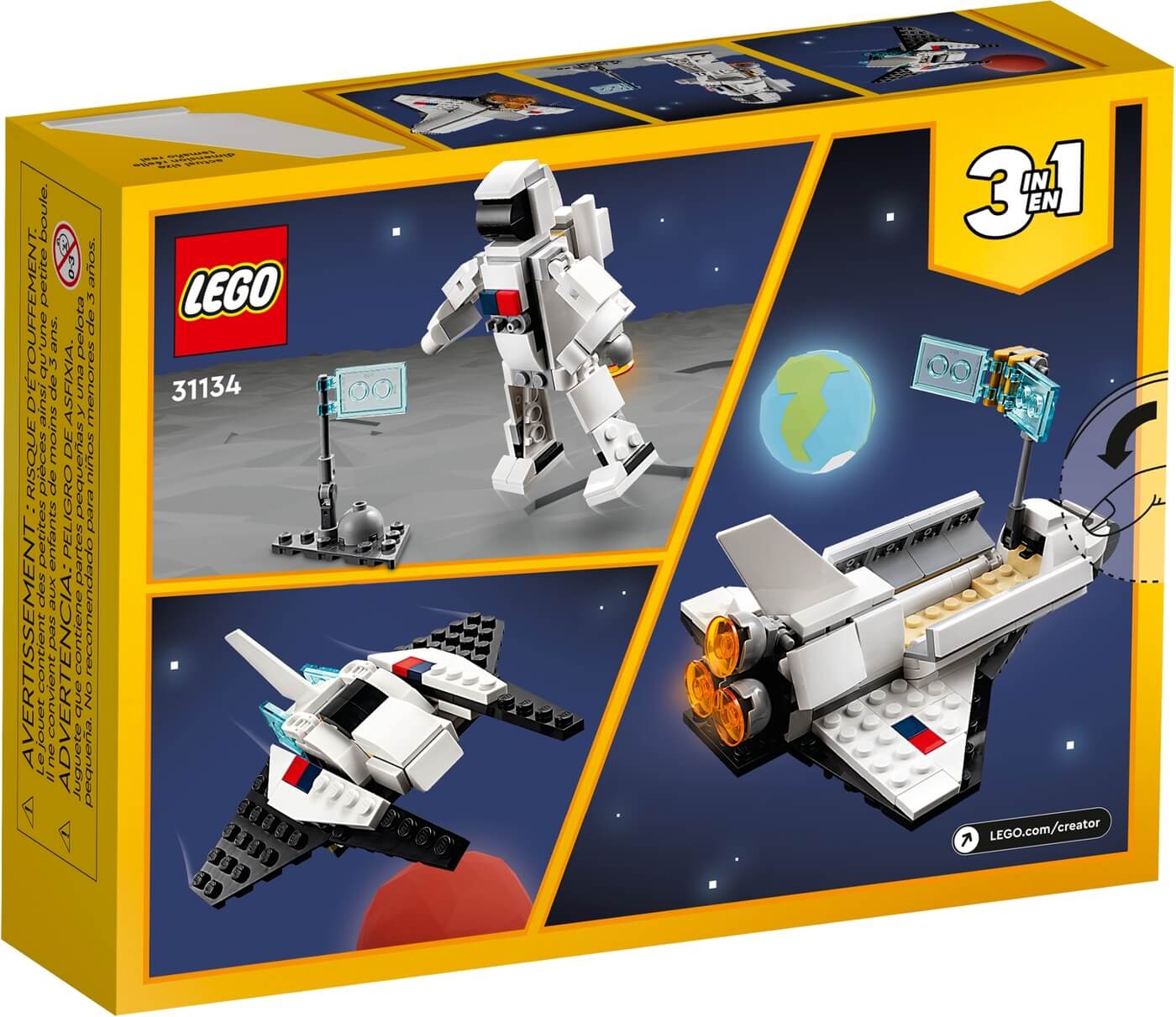 Lanzadera Espacial 3en1 ( Lego 31134 ) imagen e