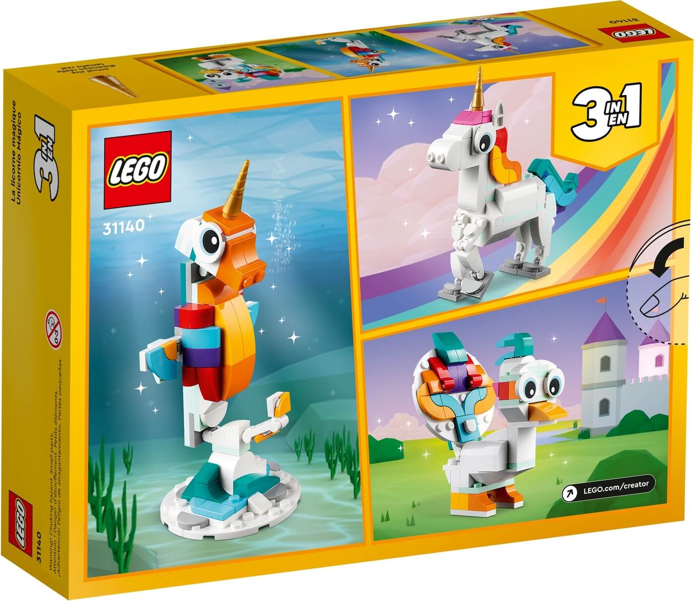 Unicornio Magico 3en1 ( Lego 31140 ) imagen g