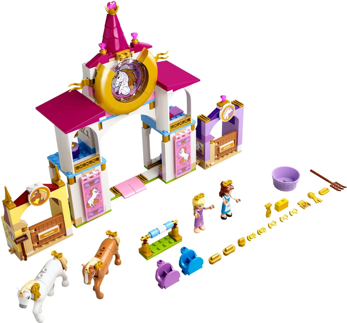 Establos Reales de Bella y Rapunzel ( Lego 43195 ) imagen a