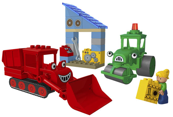 Muck y Roley en la Fabrica de Girasoles ( Lego 3289 ) imagen a