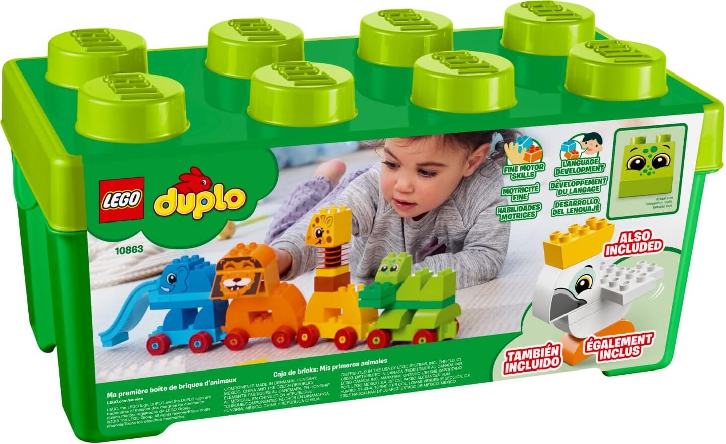 Caja Ladrillos mis primeros animales ( Lego 10863 ) imagen b