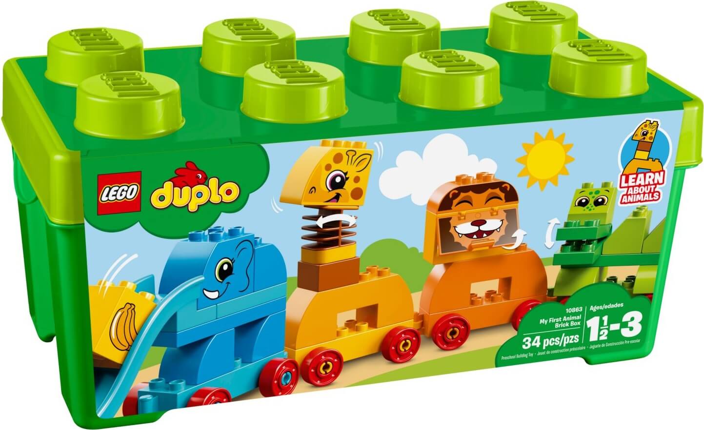 Caja Ladrillos mis primeros animales ( Lego 10863 ) imagen c