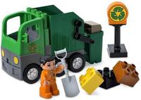 Camión de basura verde