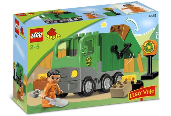 Camión de basura verde ( Lego 4659 ) imagen c