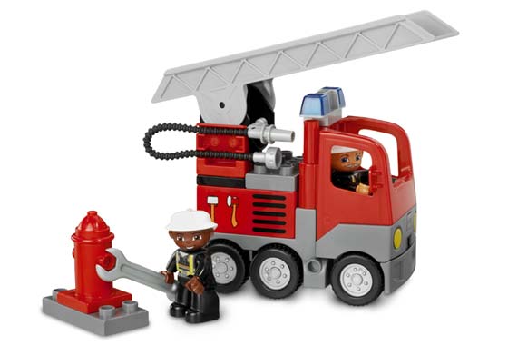 Camión de bomberos  y bomberos ( Lego 4681 ) imagen b