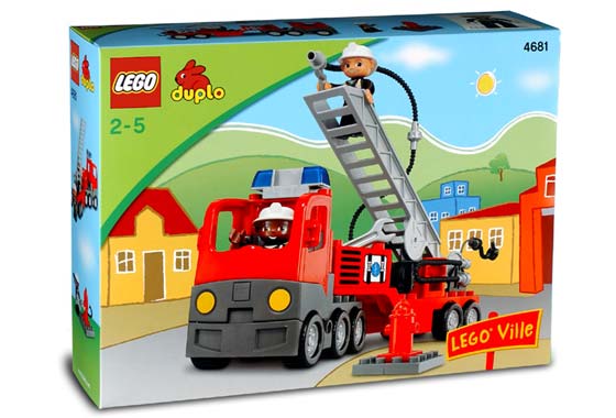 Camión de bomberos  y bomberos ( Lego 4681 ) imagen d