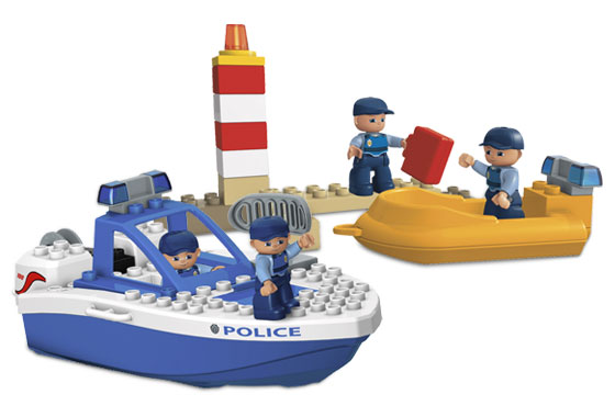 Lego Barco de policia Lego 4861 Juguetes Juguetodo
