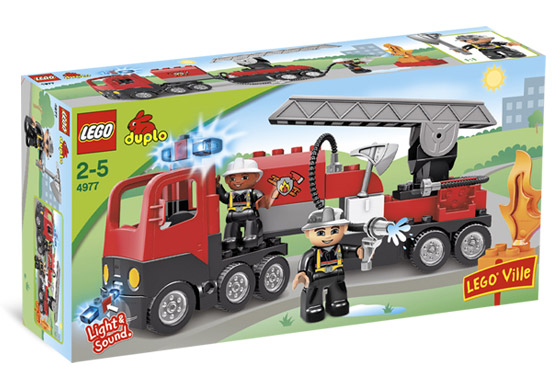 Gran Camión de Bomberos ( Lego 4977 ) imagen b