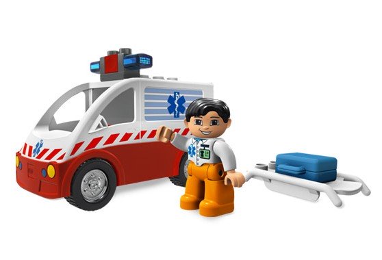 Ambulancia con luces y sonido ( Lego 4979 ) imagen a