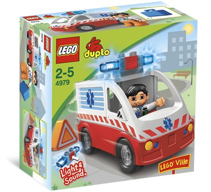 Ambulancia con luces y sonido ( Lego 4979 ) imagen c