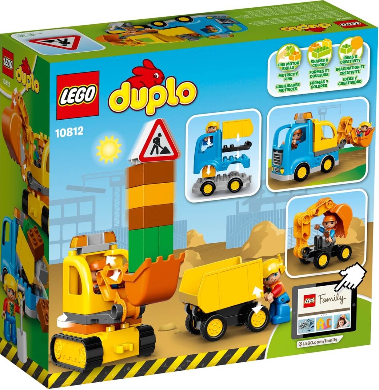 Camión y excavadora con orugas ( Lego 10812 ) imagen d